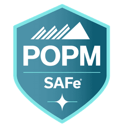 SAFe® Product Owner / Product Manager (POPM) certification badge